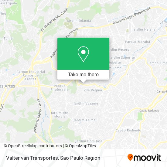 Mapa Valter van Transportes