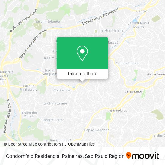 Mapa Condomínio Residencial Paineiras