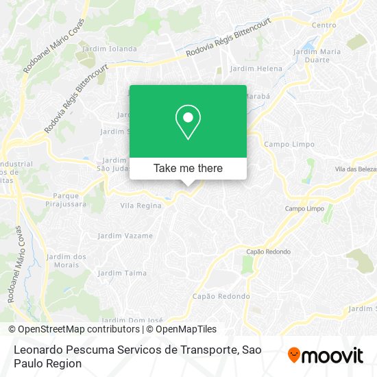 Mapa Leonardo Pescuma Servicos de Transporte