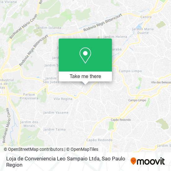 Mapa Loja de Conveniencia Leo Sampaio Ltda