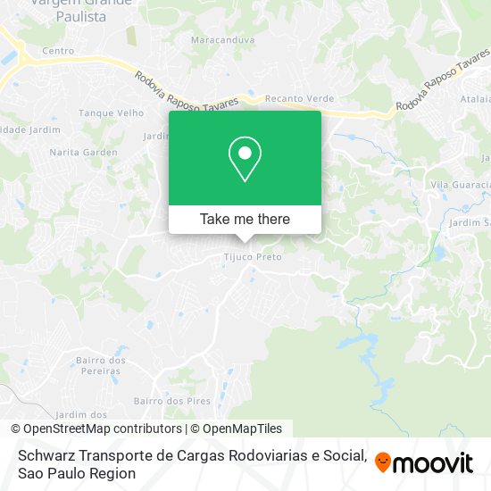 Mapa Schwarz Transporte de Cargas Rodoviarias e Social