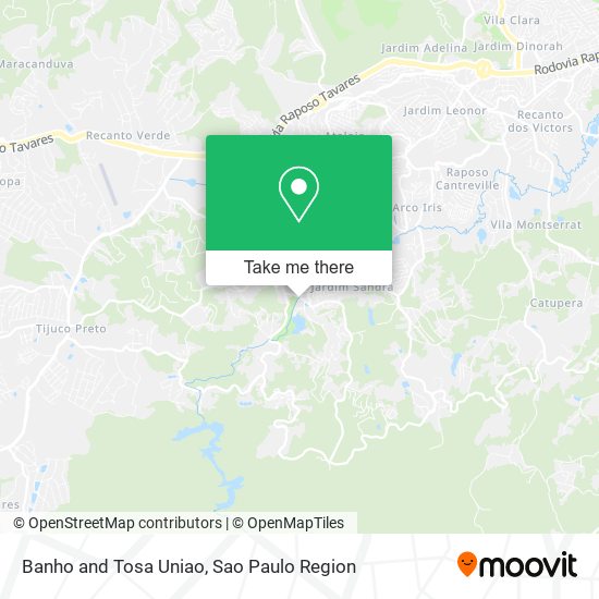 Banho and Tosa Uniao map