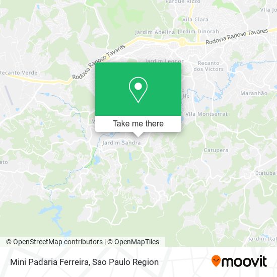 Mapa Mini Padaria Ferreira