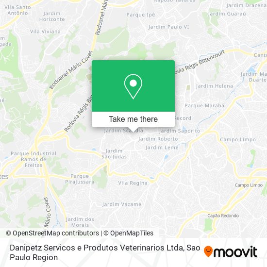 Danipetz Servicos e Produtos Veterinarios Ltda map