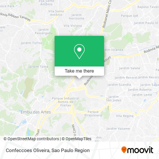 Confeccoes Oliveira map