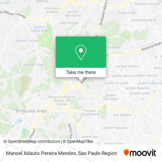 Mapa Manoel Adauto Pereira Mendes