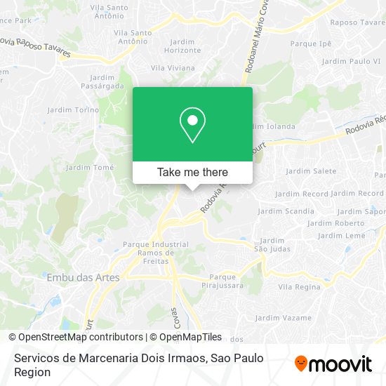 Servicos de Marcenaria Dois Irmaos map