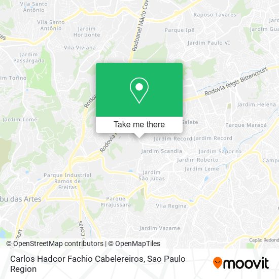 Mapa Carlos Hadcor Fachio Cabelereiros