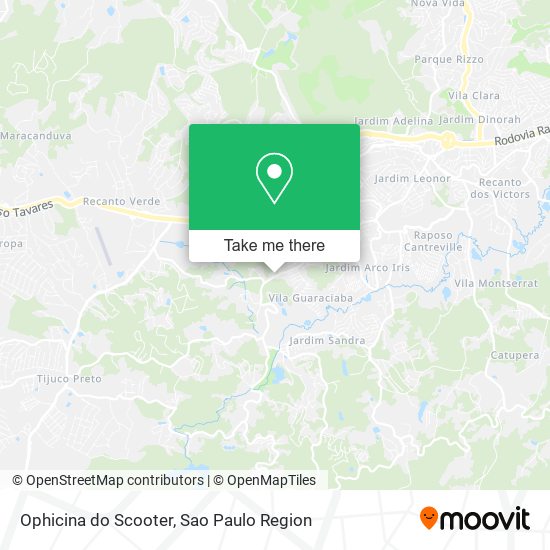 Mapa Ophicina do Scooter