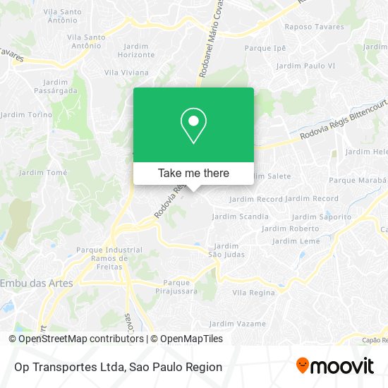 Op Transportes Ltda map