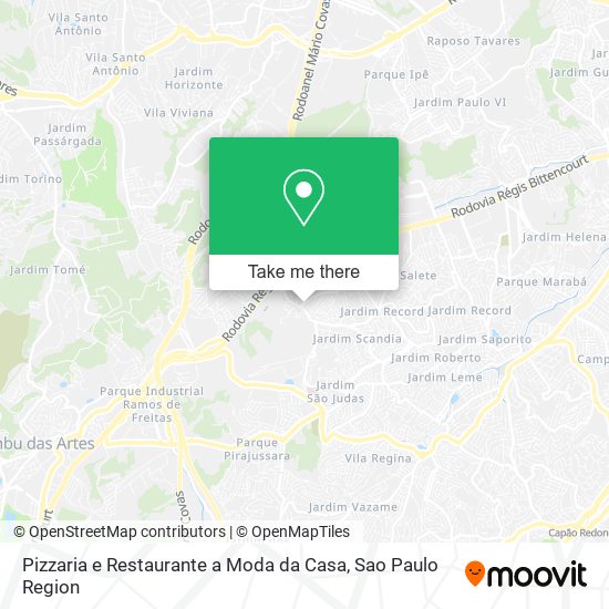 Pizzaria e Restaurante a Moda da Casa map