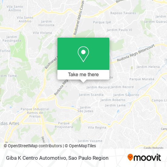 Mapa Giba K Centro Automotivo