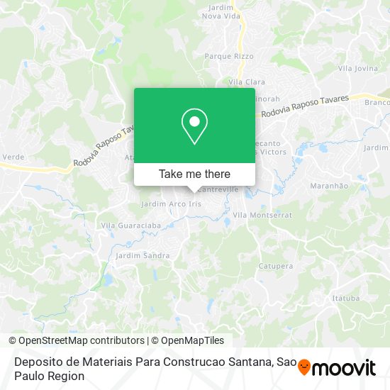 Deposito de Materiais Para Construcao Santana map