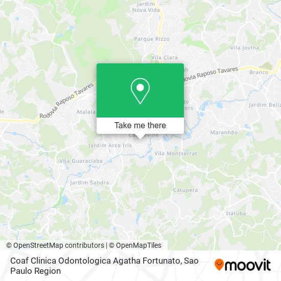 Coaf Clinica Odontologica Agatha Fortunato map