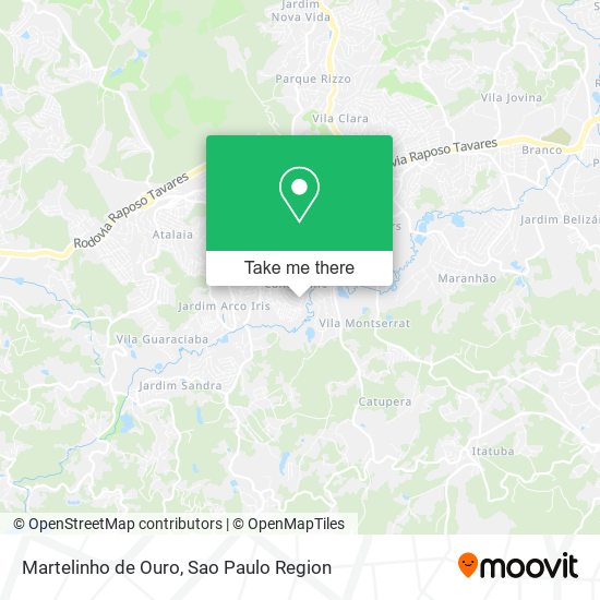 Martelinho de Ouro map