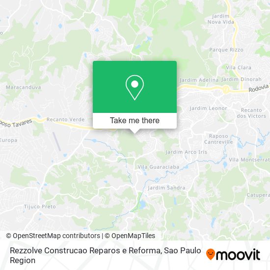 Mapa Rezzolve Construcao Reparos e Reforma