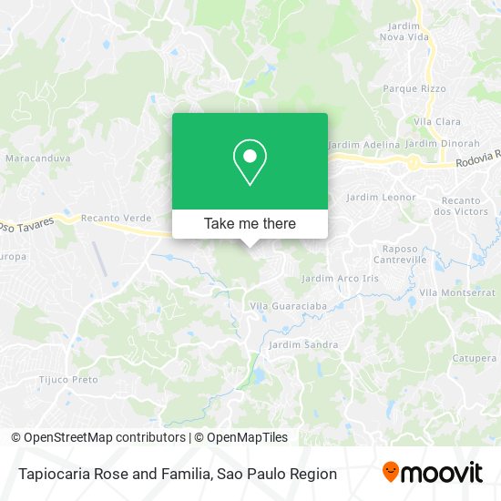 Tapiocaria Rose and Familia map