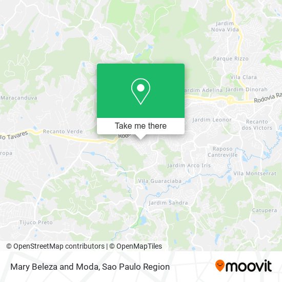 Mary Beleza and Moda map