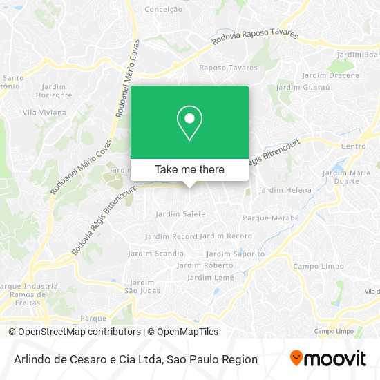 Arlindo de Cesaro e Cia Ltda map