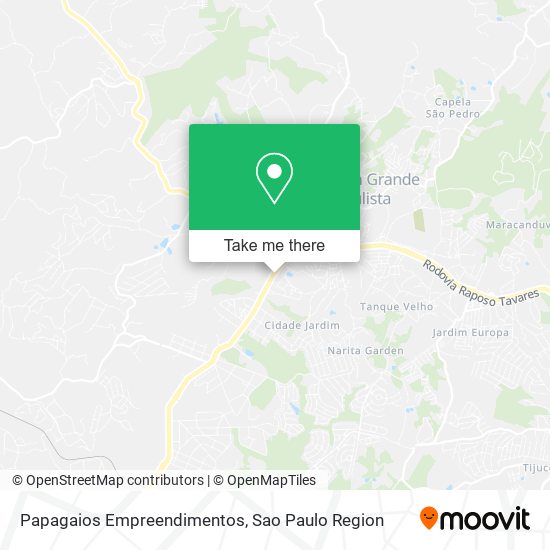 Mapa Papagaios Empreendimentos