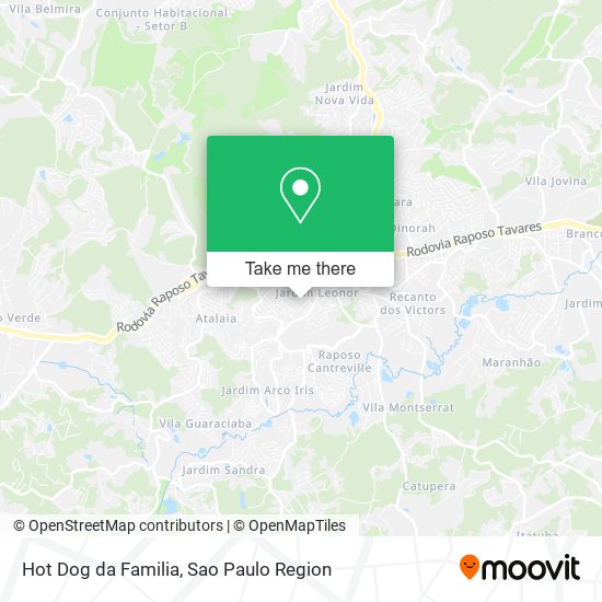 Mapa Hot Dog da Familia