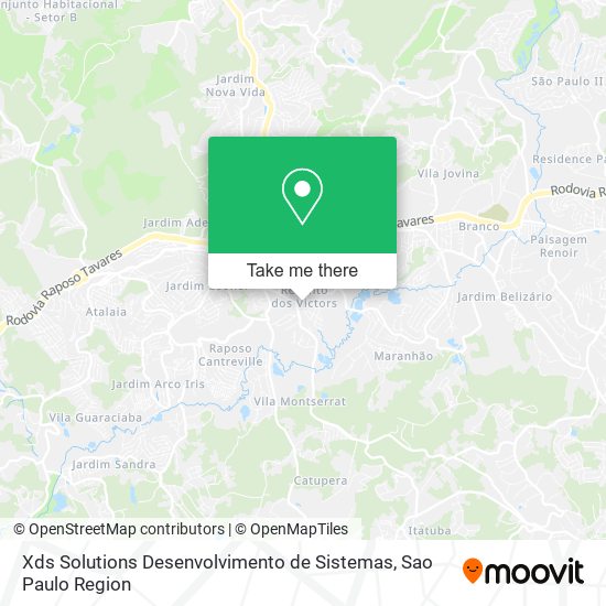 Mapa Xds Solutions Desenvolvimento de Sistemas