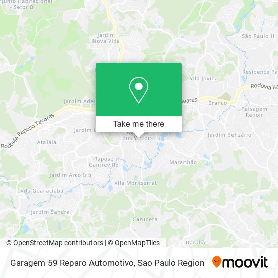 Mapa Garagem 59 Reparo Automotivo