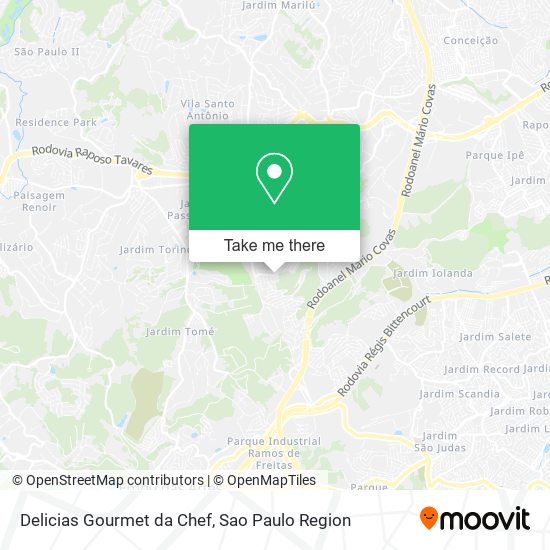 Mapa Delicias Gourmet da Chef