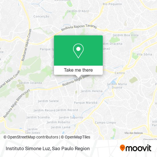 Mapa Instituto Simone Luz