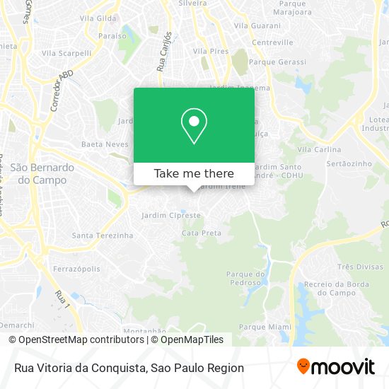 Mapa Rua Vitoria da Conquista