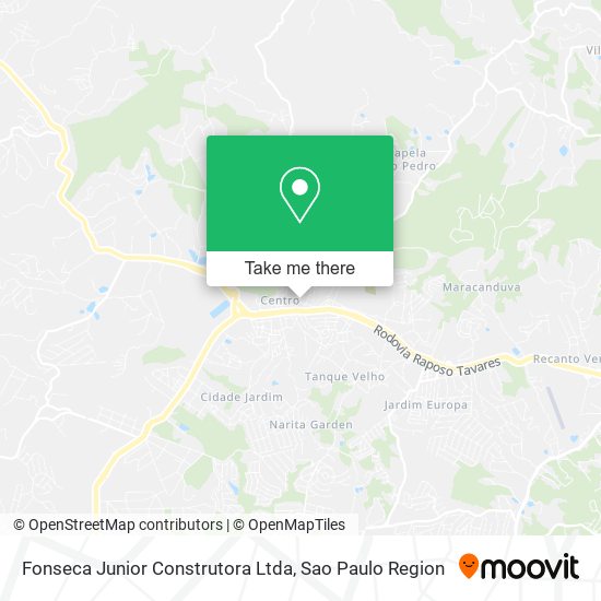 Mapa Fonseca Junior Construtora Ltda