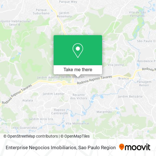 Enterprise Negocios Imobiliarios map