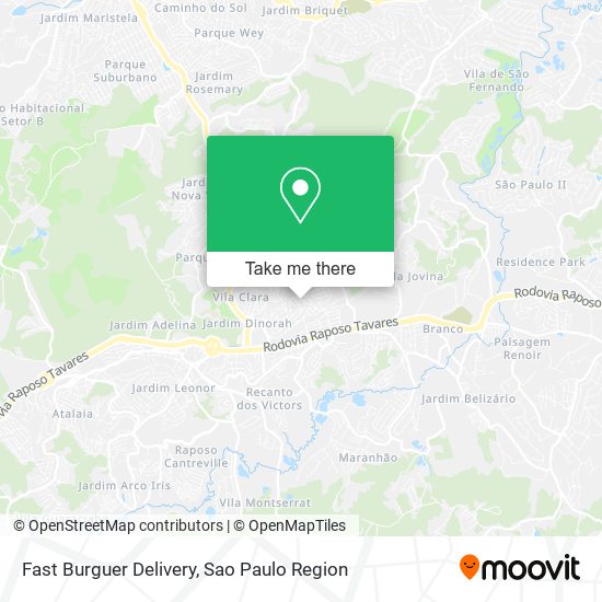 Fast Burguer Delivery map