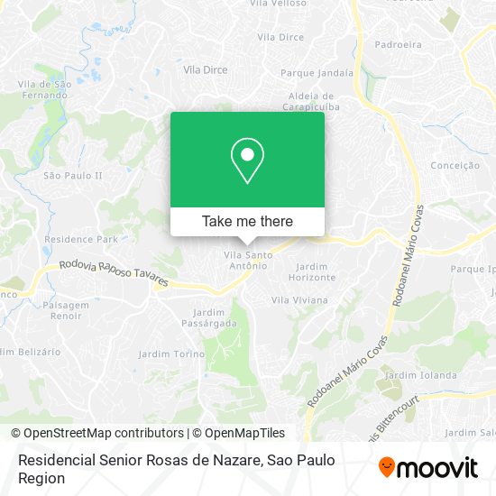 Mapa Residencial Senior Rosas de Nazare