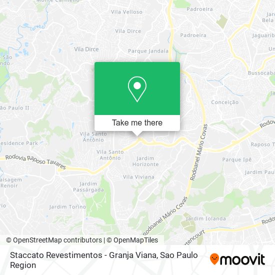 Staccato Revestimentos - Granja Viana map
