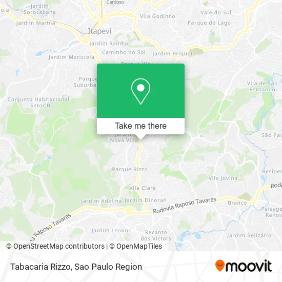 Tabacaria Rizzo map