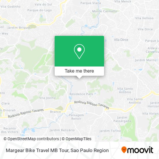 Margear Bike Travel MB Tour map