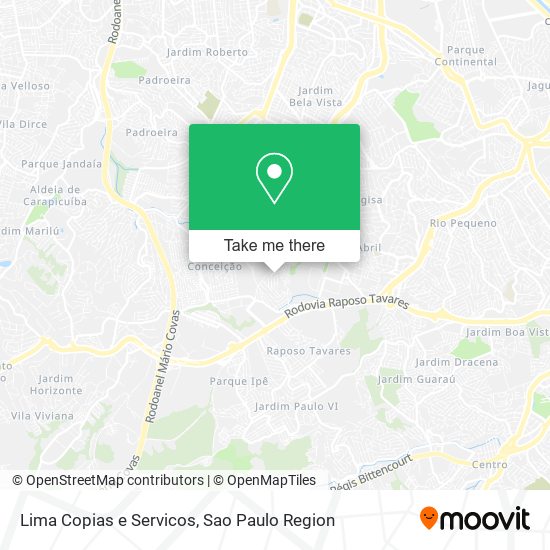 Mapa Lima Copias e Servicos