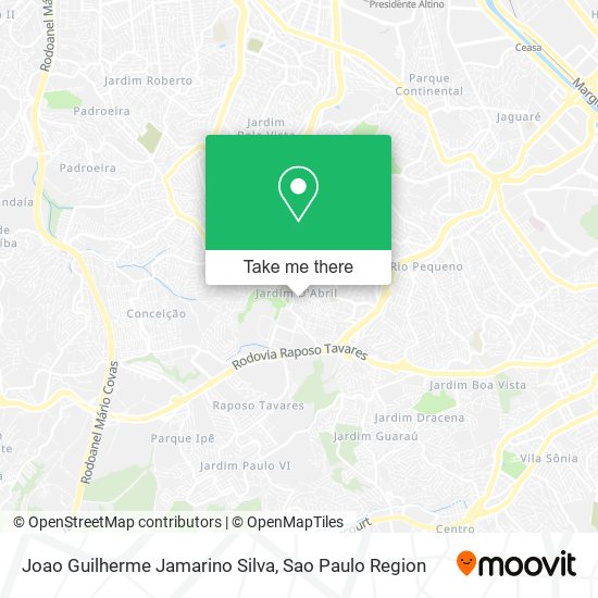 Joao Guilherme Jamarino Silva map