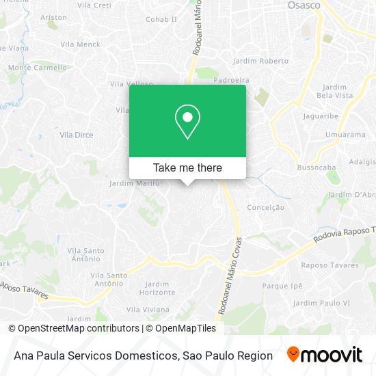 Ana Paula Servicos Domesticos map