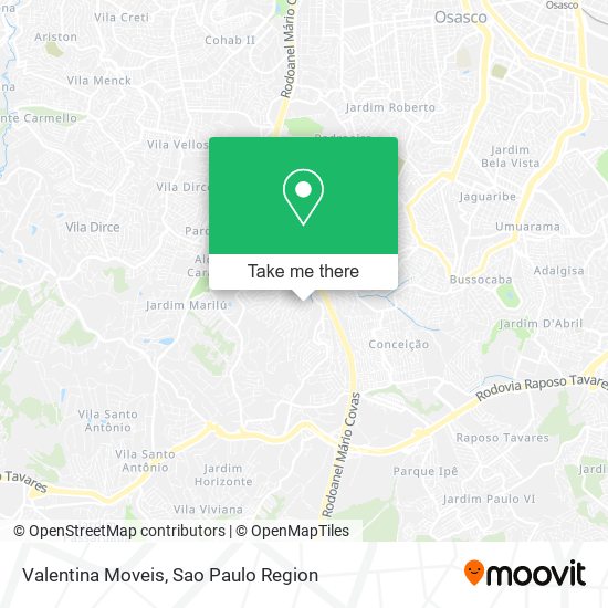 Valentina Moveis map