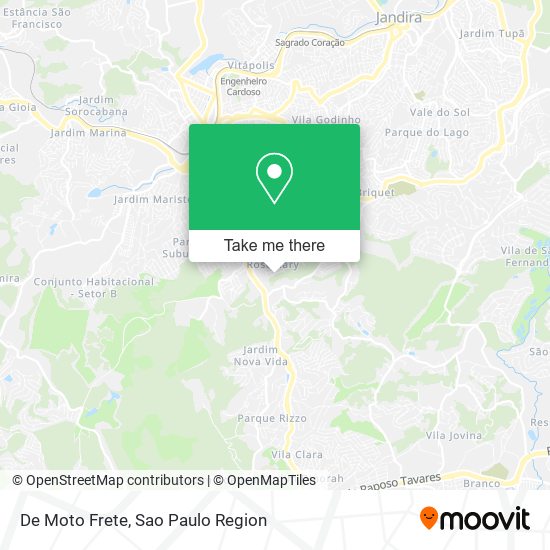 De Moto Frete map