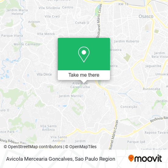 Avicola Mercearia Goncalves map