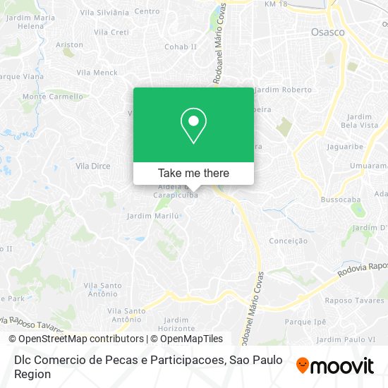 Dlc Comercio de Pecas e Participacoes map