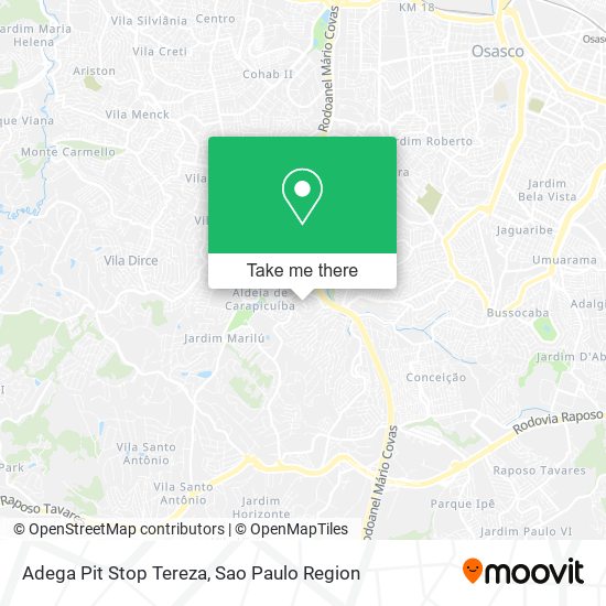 Adega Pit Stop Tereza map