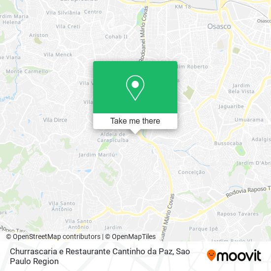 Churrascaria e Restaurante Cantinho da Paz map