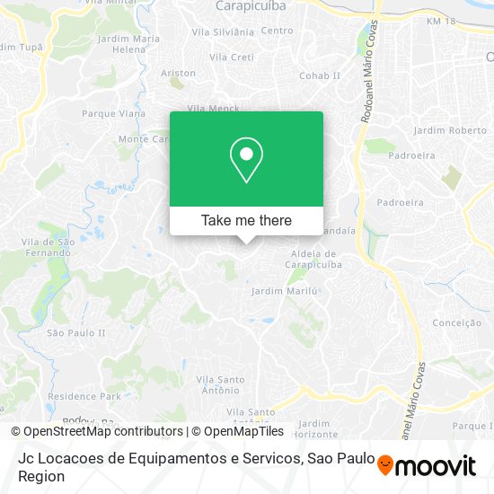 Jc Locacoes de Equipamentos e Servicos map