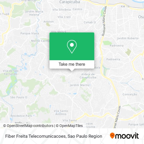 Fiber Freita Telecomunicacoes map