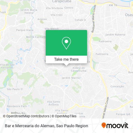 Bar e Mercearia do Alemao map