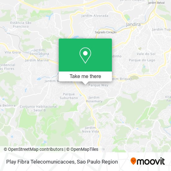 Play Fibra Telecomunicacoes map